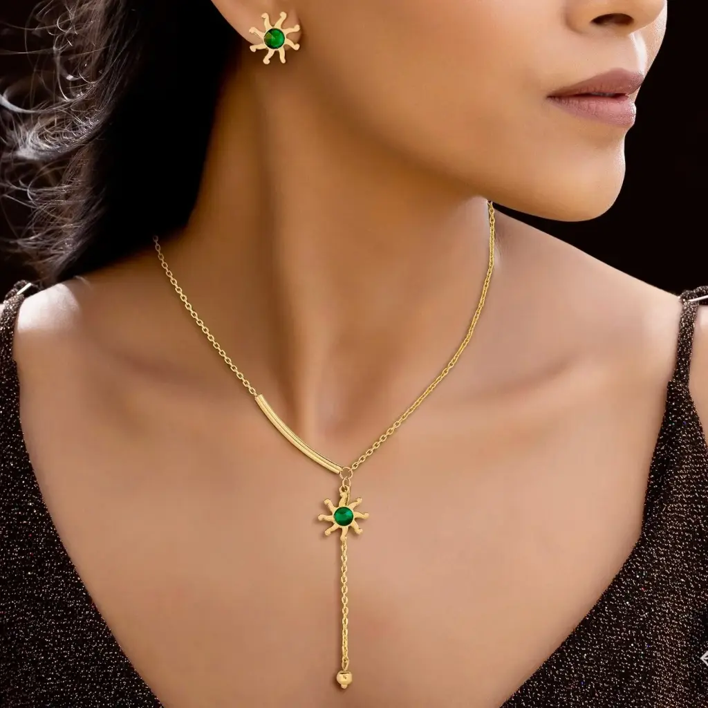 Green Emerald Necklace